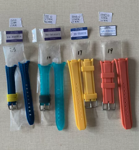 全新citizen西铁城原装橡皮表带特价出...