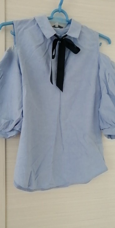 cache cache春秋露肩七分袖灯笼袖...