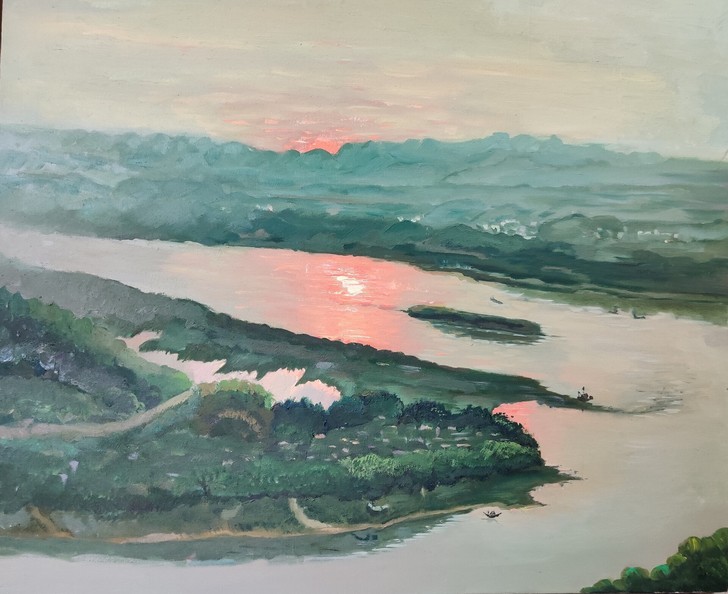 写生油画，尺寸50cm##amp；time...