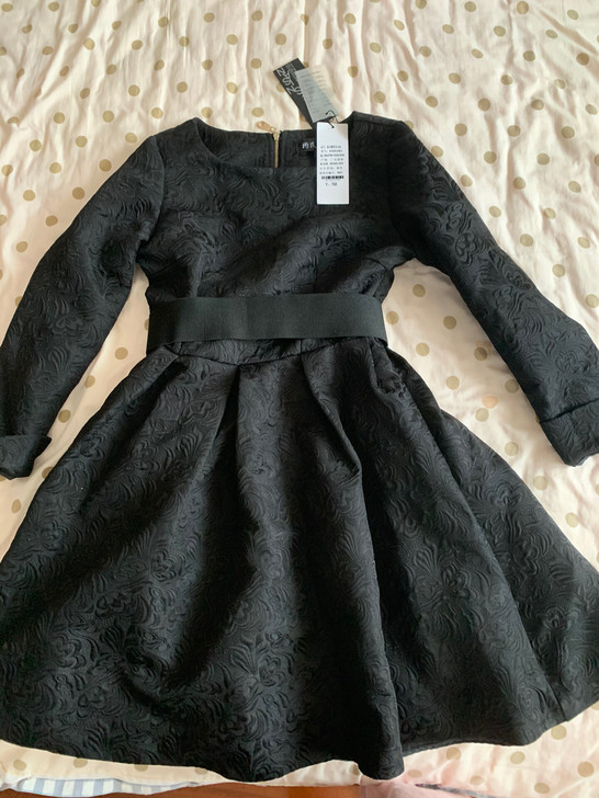 全新A版收腰奢华暗纹晚礼服裙