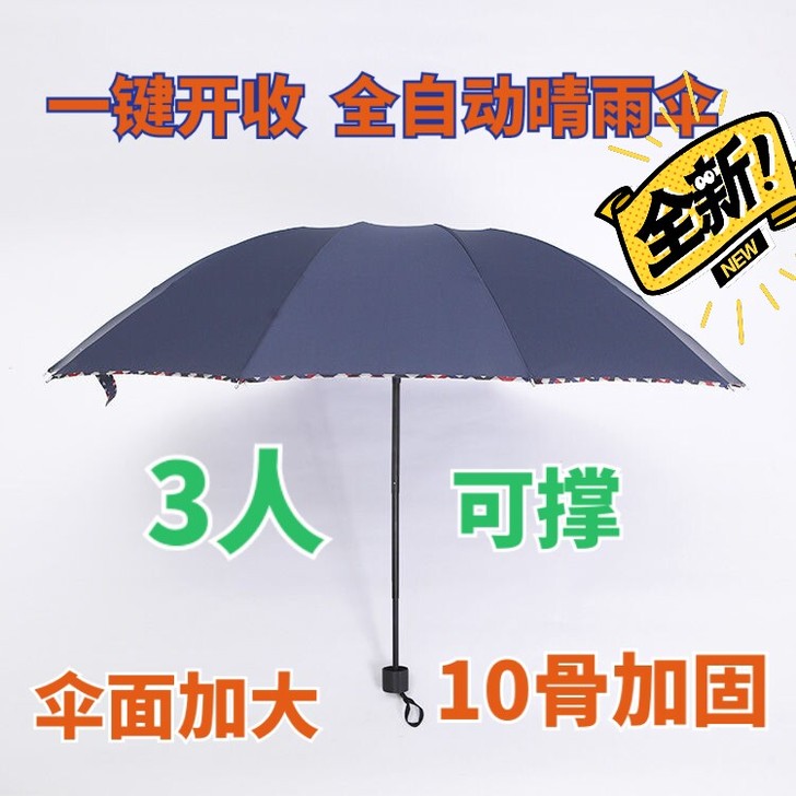 【特价】十骨加大号全自动雨伞十二骨全自动雨...