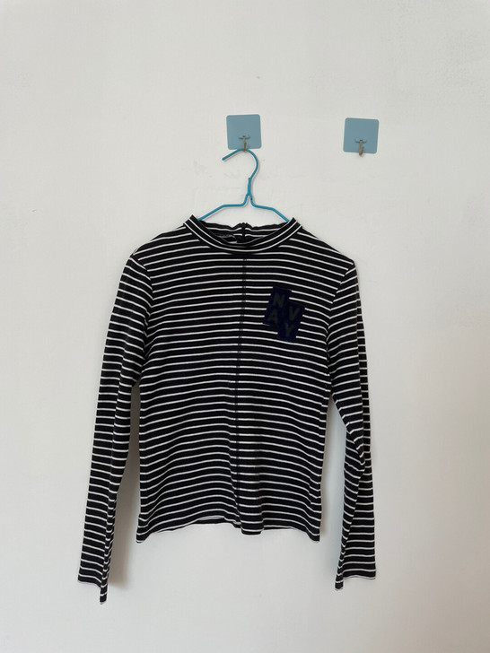 太平鸟条纹打底衫，面料柔软舒适100%纯棉