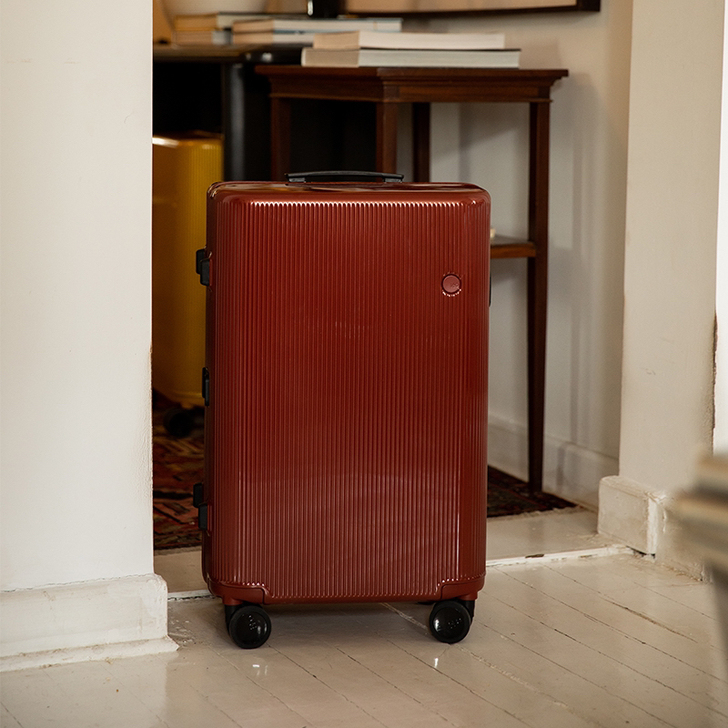 ito开心果系列20寸条纹红色旅行箱全新正品