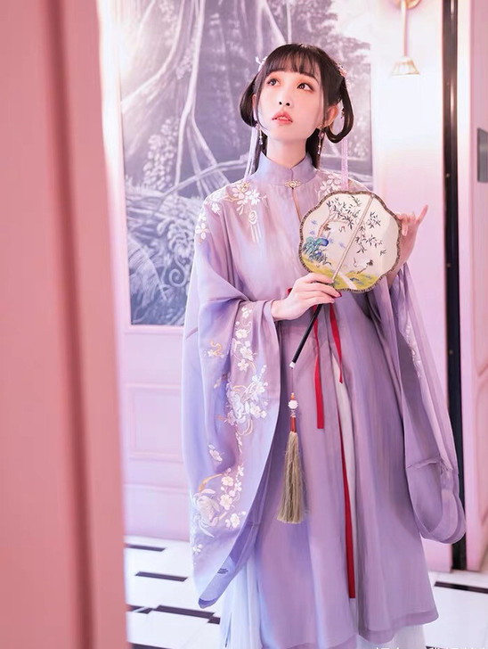 十三余小豆蔻儿落簪汉服长衫