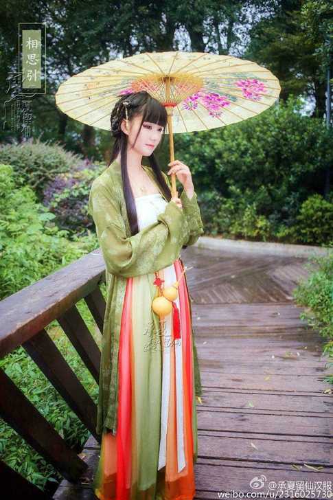 xd价大刀出汉服承夏留仙相思引齐腰褶裙