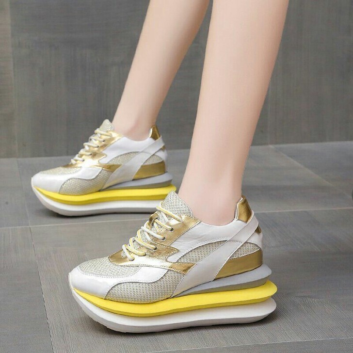 潮老爹鞋女ins增高女款单鞋休闲运动韩版炫...