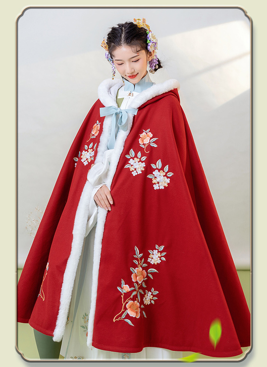 【春词 海棠溪斗篷绝版  】全款汉元素重工...