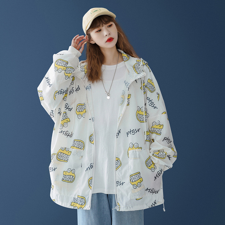 防晒服女韩版洋气夏季薄款外套ins潮宽松户...