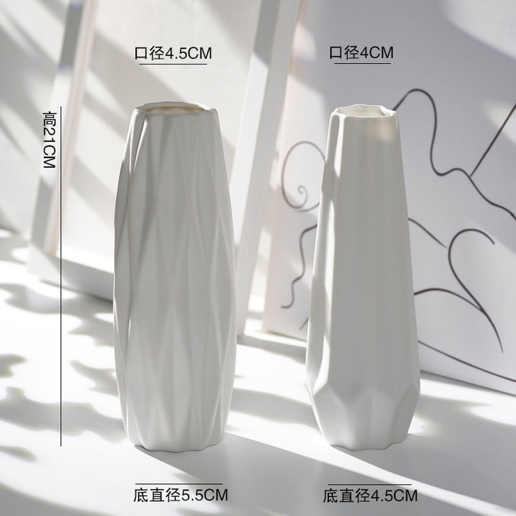2个包邮！时尚素烧干花花瓶陶瓷简约现代餐桌...