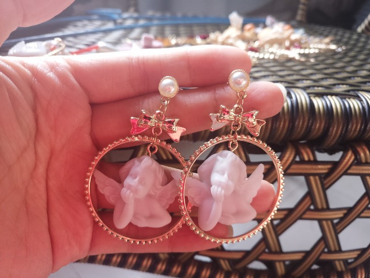 【复古天使耳环】