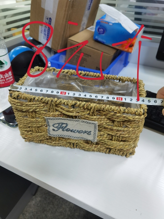 全新淘宝尾货，藤编花篮，仓库清仓库，一个5...