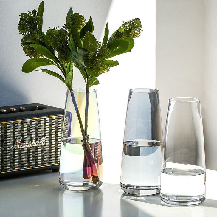 全新 花瓶摆件客厅插花玻璃瓶小ins风北欧...