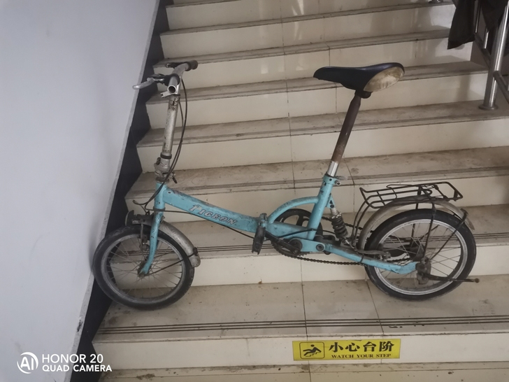 小孩大人都可以骑的自行车,折叠放车里非常方...