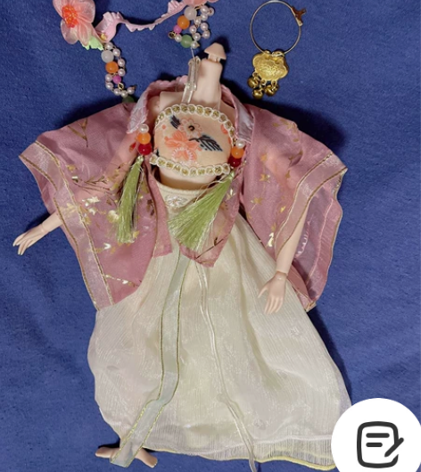 bjd娃衣 28cm 汉服古风头饰 太忙，...