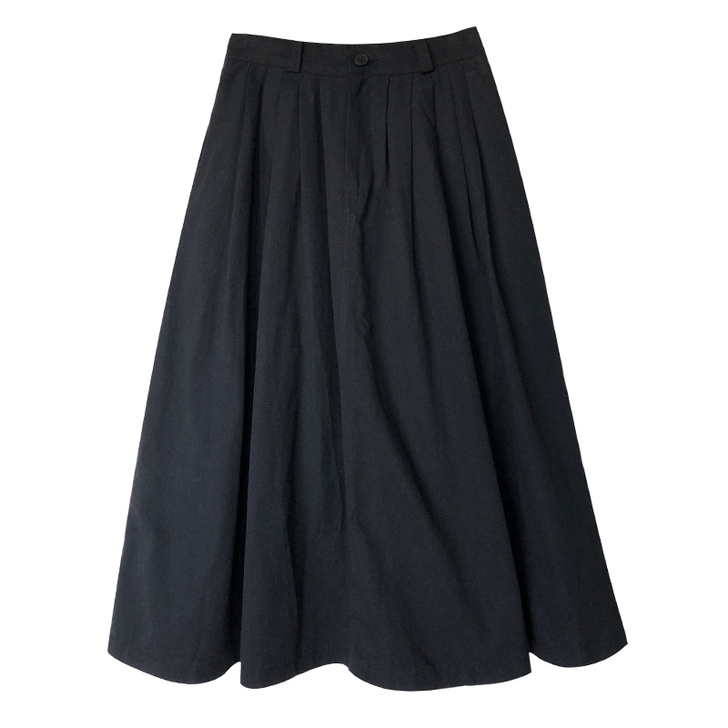 自制工装纯棉半身裙女日系复古文艺学生港风暗...