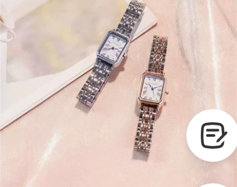 小众女士手表女款夏季钢带方形ins风学生简...