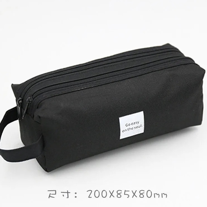 5元笔袋大容量卡通ins男女生简约小清新初...