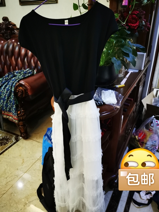 春夏新款连衣裙中长款韩版气质收腰淑女裙蛋糕...