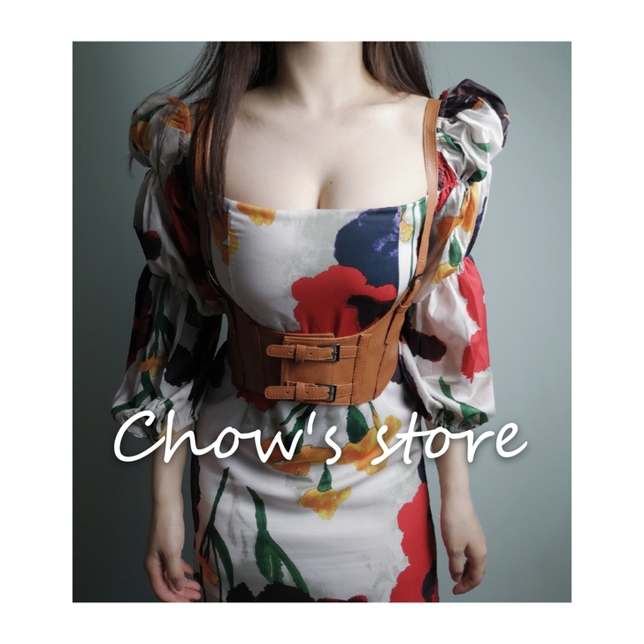 搭配小物 复古宫廷风 显腰细胸大束腰背带式...