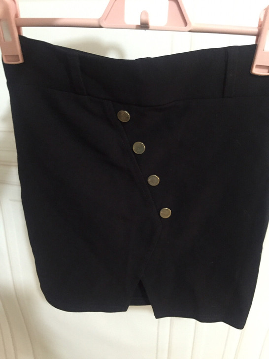 黑色高腰弹力半身裙女