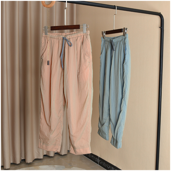 牛货牛货牛货!日本轻薄皮肤裤!双层撞色八分...