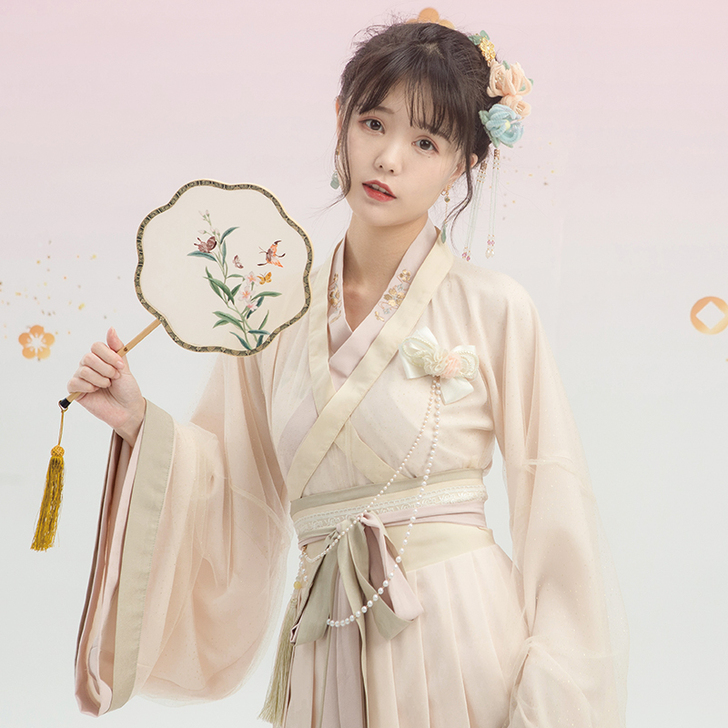 远山乔汉服【春水初生】原创设计 广袖交领齐...