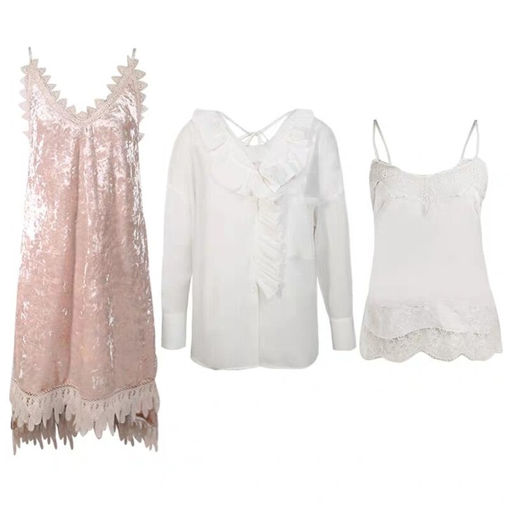 LIN CHAO ZHANG 钻石绒亮面奢...