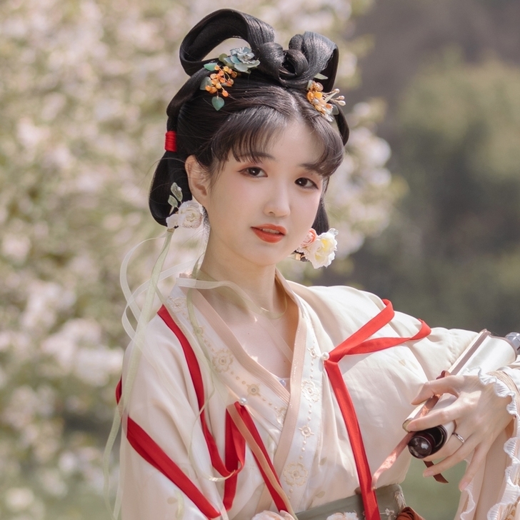 拍下发货！远山乔汉服 花神祈愿配饰 花丸挂...