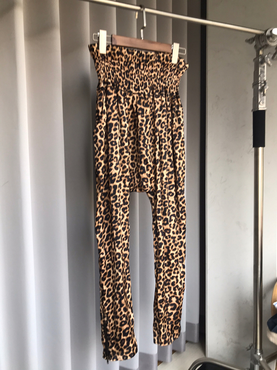 forever 21 豹纹哈伦裤 长裤