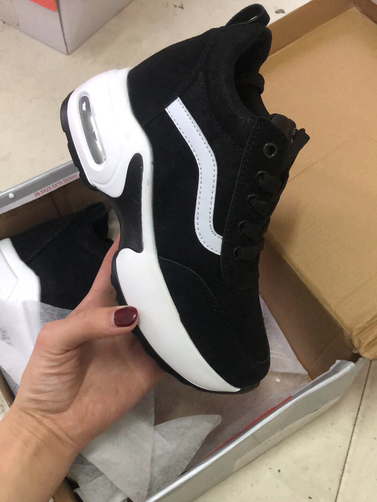 全新内增高女鞋8厘米坡跟单鞋女式运动鞋，3...