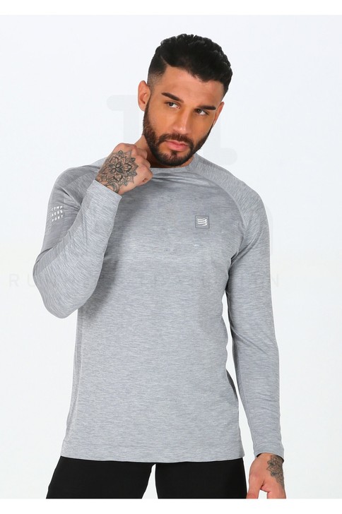 compressport长袖速干训练T恤。...