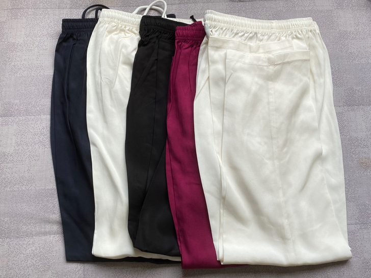 2021新款女士重磅真丝长裤,夏季柔软透气...