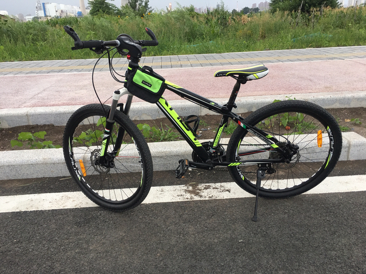 品牌自行车。买大了，孩子骑行摔跤。九八新嘎...