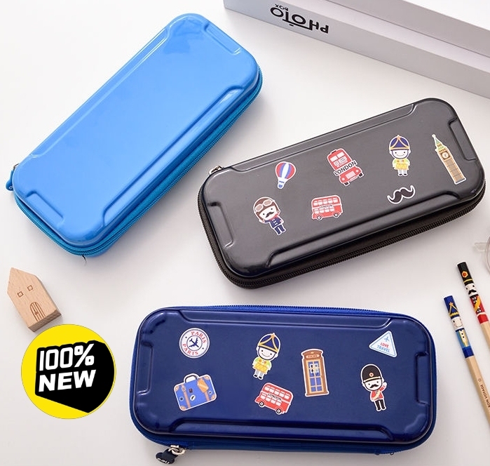 全新得力可爱笔袋文具盒男生女生学生大容量多...