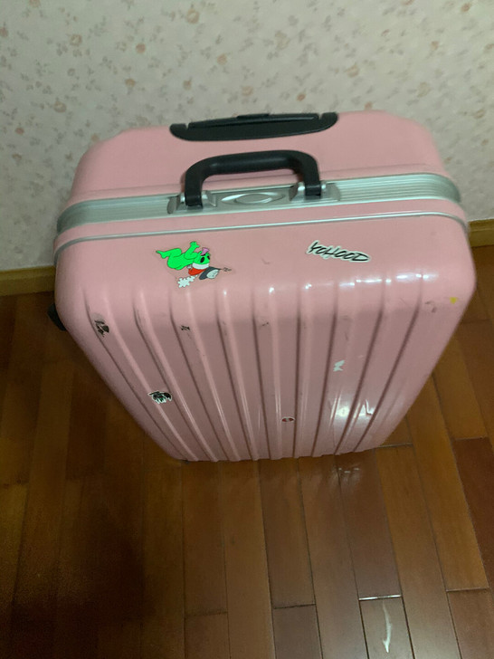 28寸粉色行李箱.
