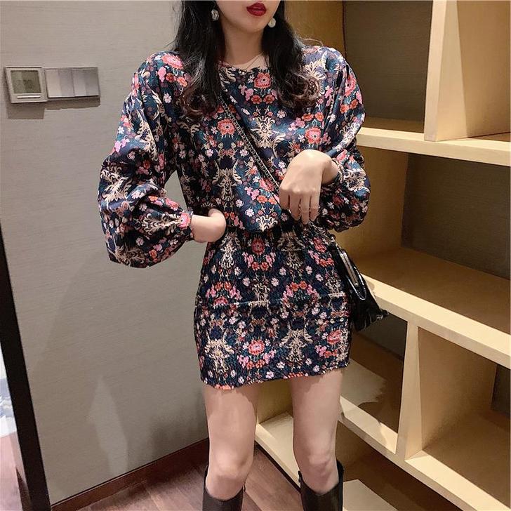 燕蔓风情 性感衬衫连衣裙