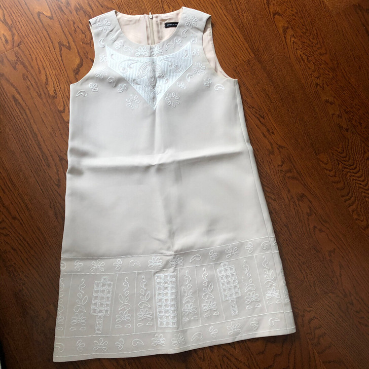 ASM高定重工奢华手工珠绣名媛气质小A裙