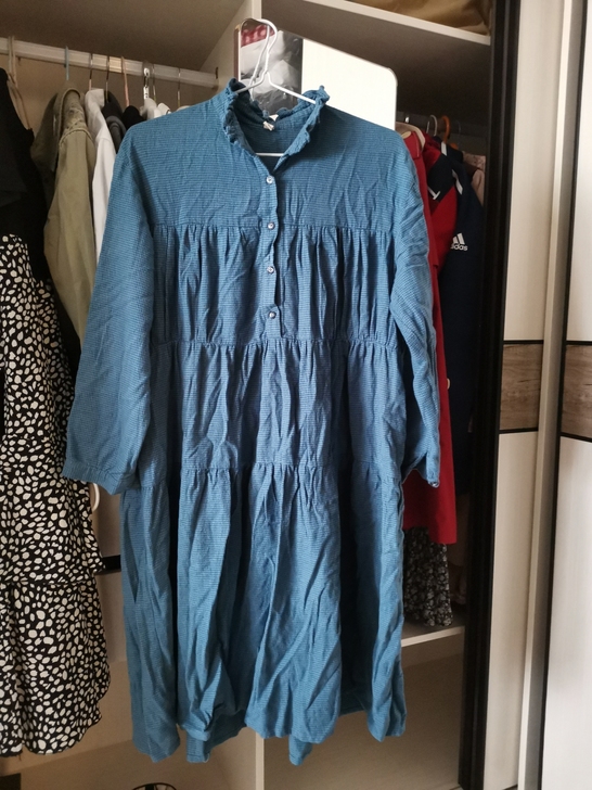 春秋哺乳衣,格子哺乳连衣裙,布料很柔软,稍...