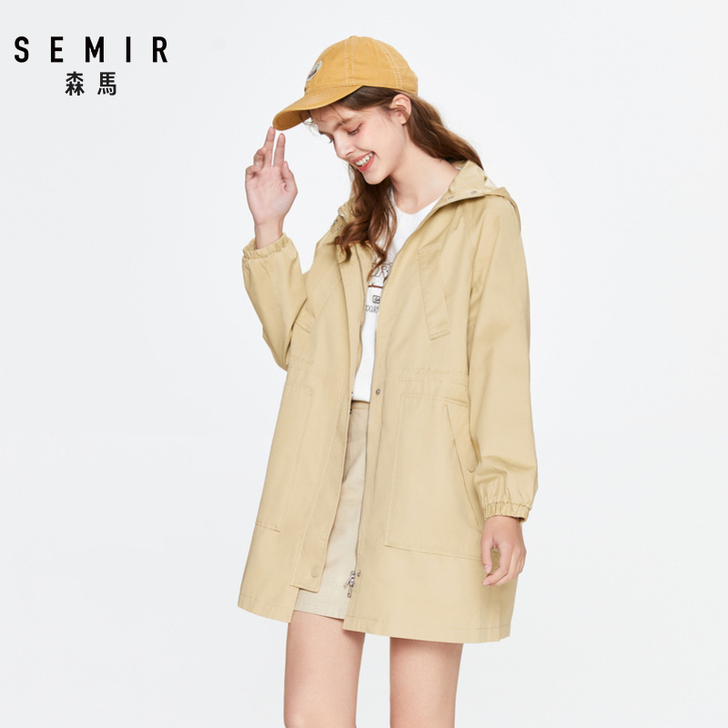 Semir/森马 风衣,几乎全新