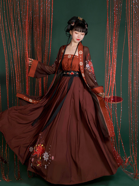 【花谷子】周年汉韵阁芙蓉原创汉服女宋制禙子...