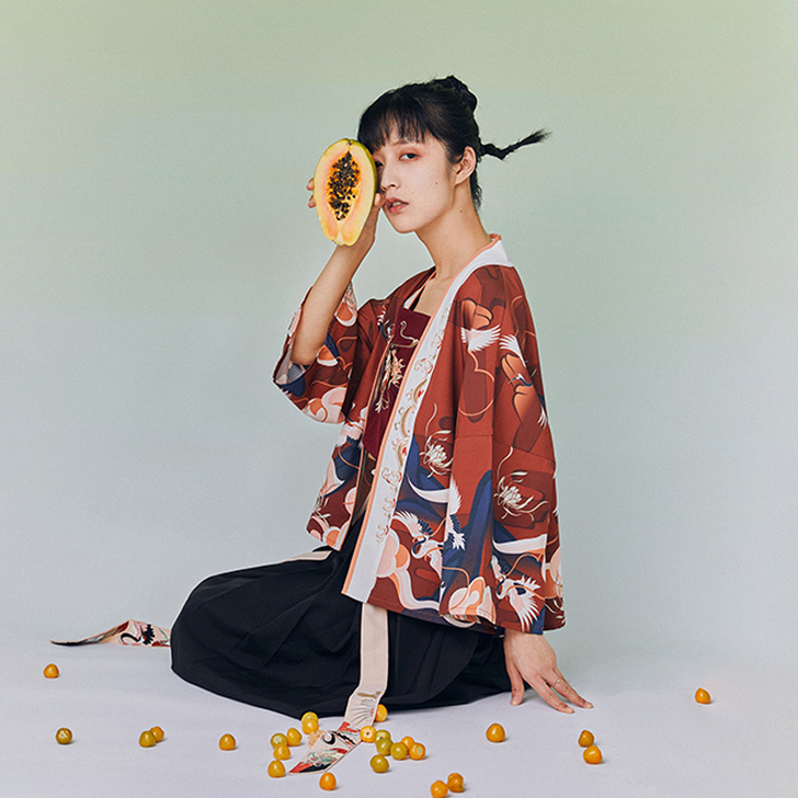 品牌型号 鹿韵记原创汉元素汉服女鹤隐年仙鹤...