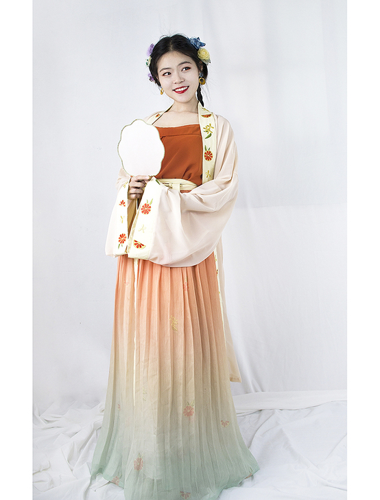 忆朝歌【蜜柚之夏】宋制 三件套 汉服 新品...