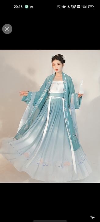 劲合【听夏】宋制三件套齐腰襦裙6米摆，m码...