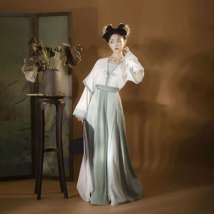 原创汉服唐褙子对襟卿如故汉服唐褙子对襟衫十...