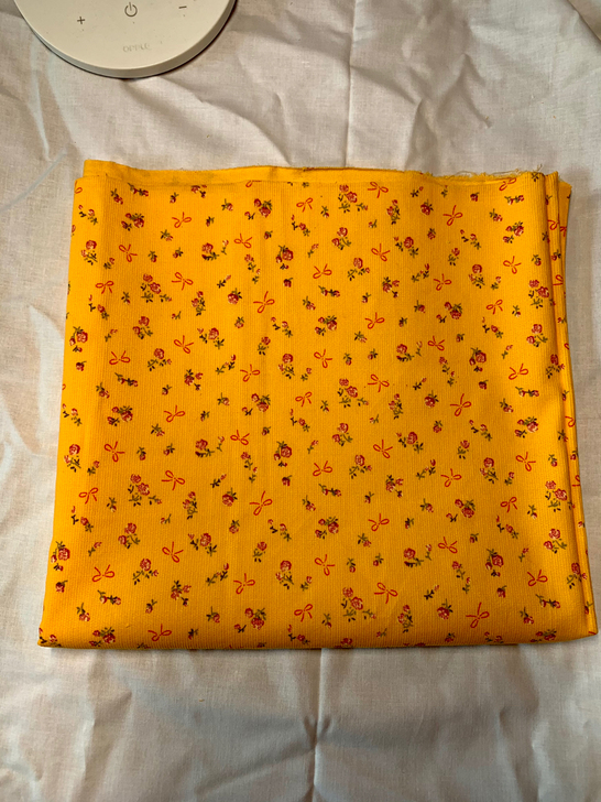 细灯芯绒碎花纯棉布，无弹，质量好，幅宽10...