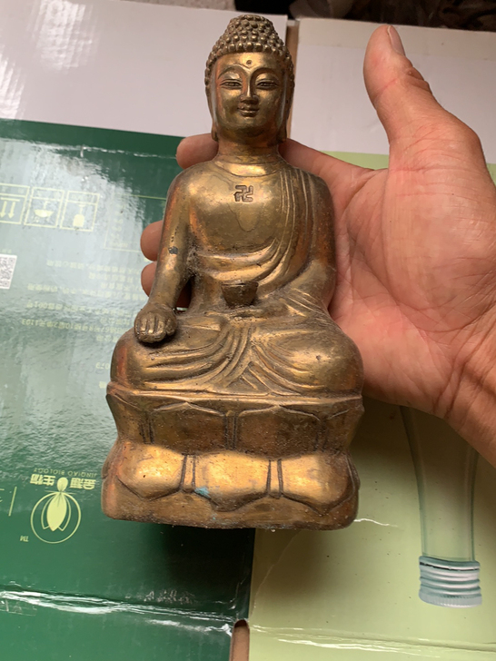 铜佛像收藏品，做工精致漂亮、老东西收藏品、...