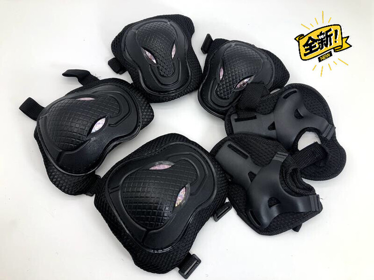 成人护具轮滑护具加厚护具轮滑专用加厚黑色护...