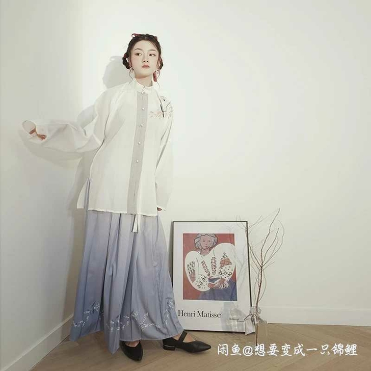 【科幻】镜水桐光千秋宋制百迭裙下裙汉服