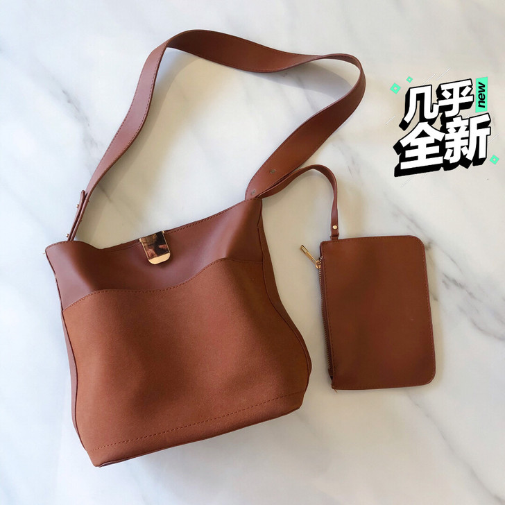 羊城故事家的水桶包子母包 斜挎包 大容量简...