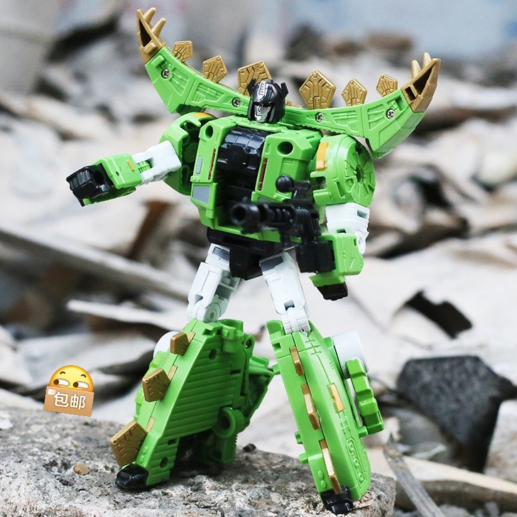 变形金刚模型绿色剑龙恐龙战队机器人全新包邮
